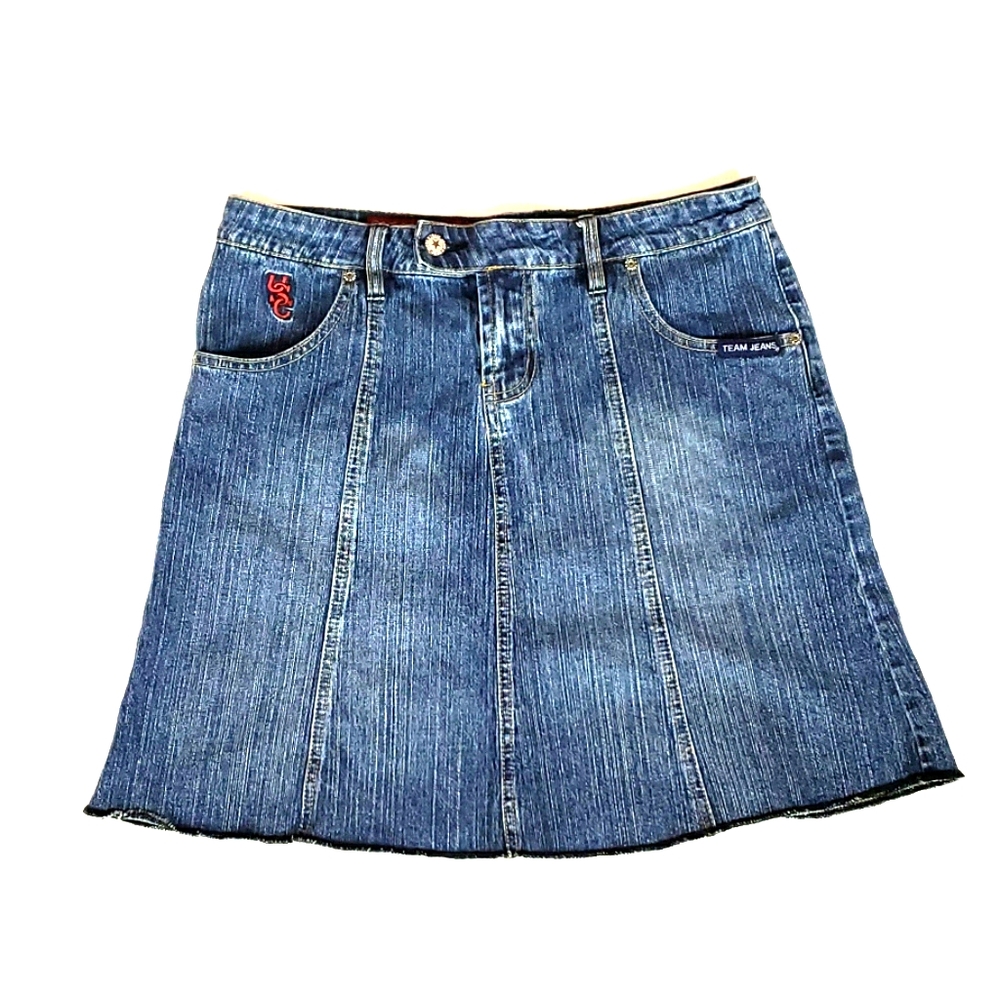 College Gamecocks Jean Skirt Sz 8